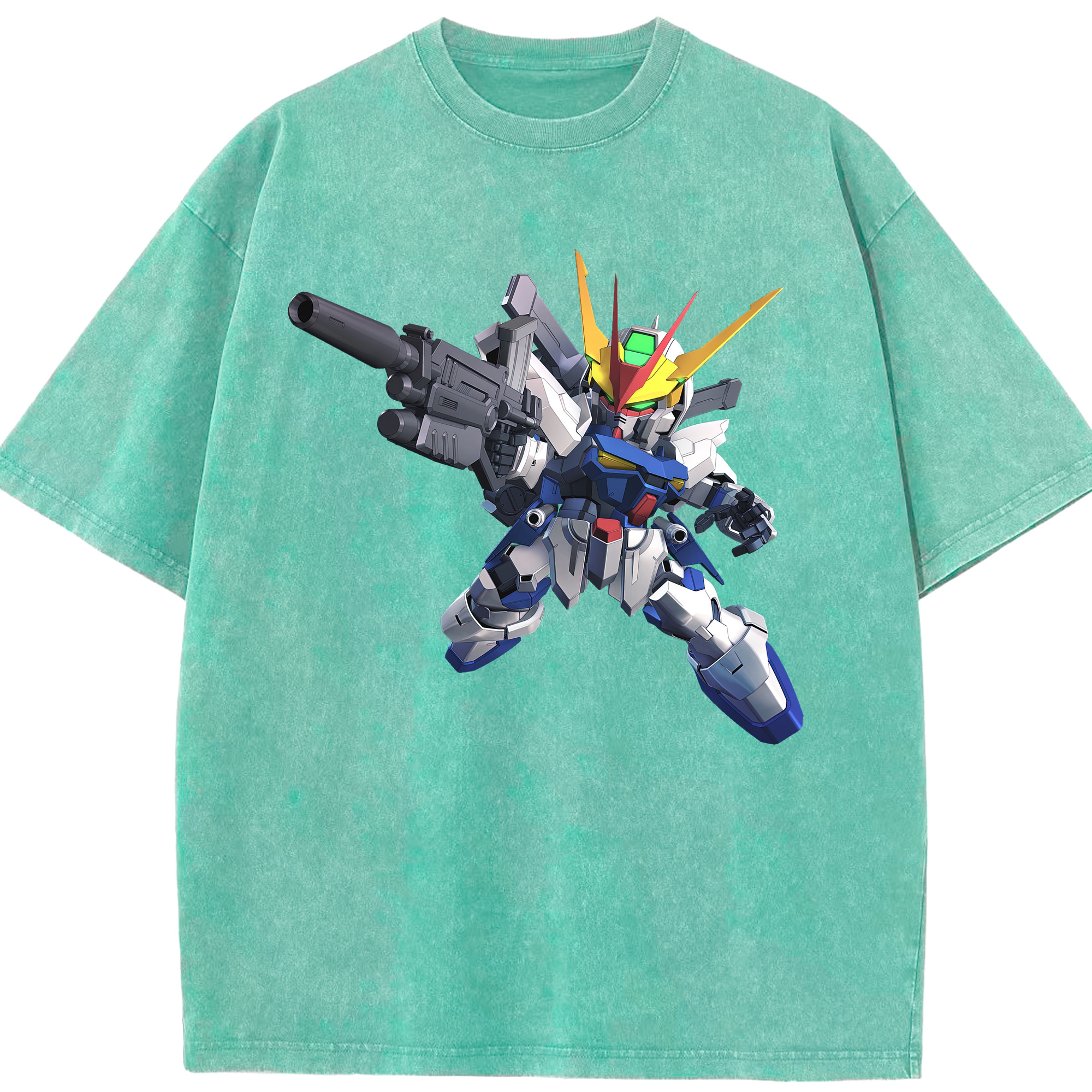 （画像用） 機動戦士ガンダム Mobile Suit Gundam 綿100% ヴィンテージ風 半袖Tシャツ（フロントプリント）
